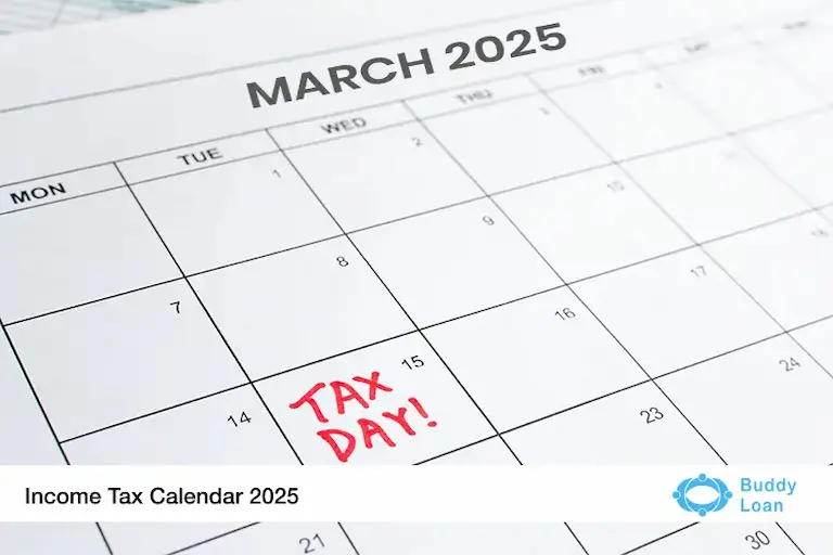 image show of income tax calendar due dates