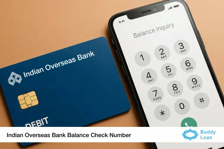 Indian overseas bank balance check number